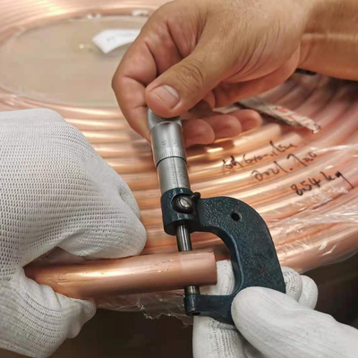 Kualitas Tinggi Pendingin AC Menghubungkan Pipa Tembaga Pancake Coil Kapiler Tembaga Coil Tabung Tembaga