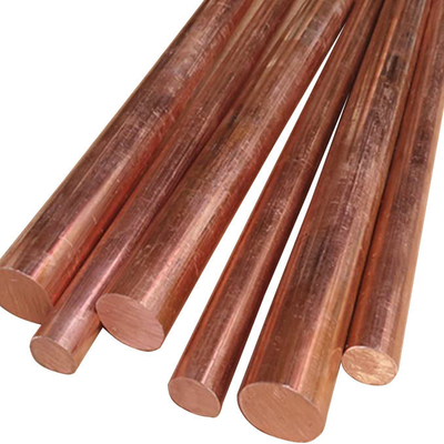 ASTM B187 C12200 Phosphorus-Deoxidized Copper Round Bar Tahan korosi yang sangat baik untuk penukar panas