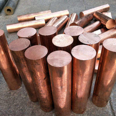ASTM B187 C12200 Phosphorus-Deoxidized Copper Round Bar Tahan korosi yang sangat baik untuk penukar panas