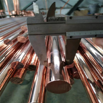 ASTM B187 C12200 Phosphorus-Deoxidized Copper Round Bar Tahan korosi yang sangat baik untuk penukar panas