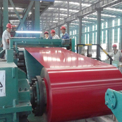DC51 SGCC PPGI Galvanized Steel Coil DX51D Pre Painted Untuk Flange Plate