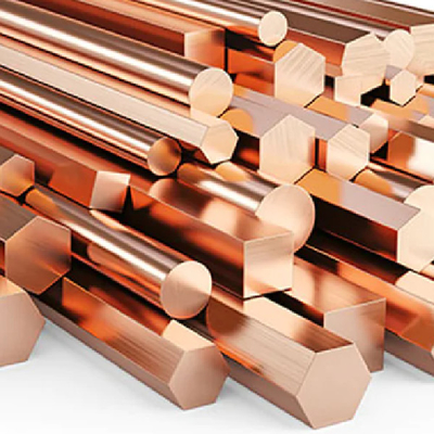 ASTM B187 C14500 Bar bulat tembaga pemotong bebas untuk pemesinan presisi