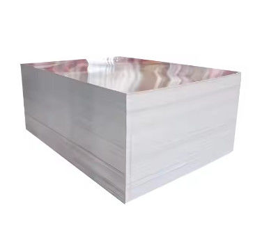 Lembar Plat Aluminium Perak 500-6000mm Panjang Teknologi Pengolahan Hot Rolling